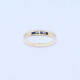 Anillo medio sin fin oro 18k con zafiros y brillantes. Anillo medio sin fin oro 18k con zafiros y brillantes.
