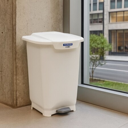 PAPELERA TACHO BASURA 50 LITROS TRAMONTINA T-FORCE BLANCO PAPELERA TACHO BASURA 50 LITROS TRAMONTINA T-FORCE BLANCO