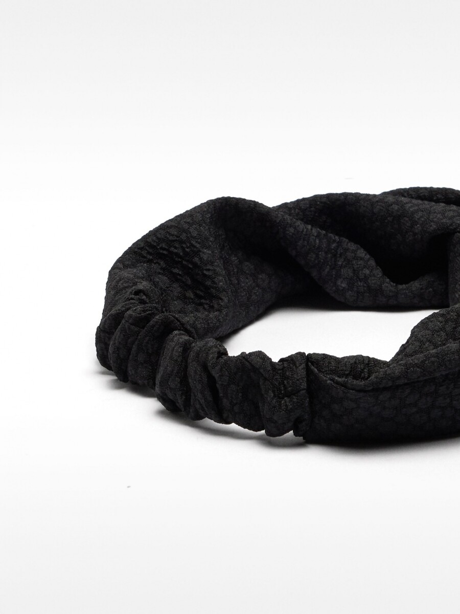 Diadema Turbante Lisa negro