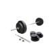 Kit de Barra Recta Larga Maciza De 1.80mts + 60kgs En Discos 2x10Kg 4x5Kg 6x2.5Kg 4x1.25Kg