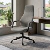 Silla Escritorio Negra 2 Posiciones Color Gris Oscuro Silla Escritorio Negra 2 Posiciones Color Gris Oscuro