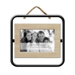 PORTARRETRATOS SIMPLE METAL Y MADERA 23X20X1 CM PORTARRETRATOS SIMPLE METAL Y MADERA 23X20X1 CM