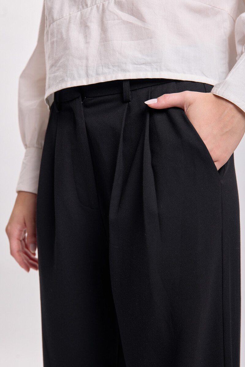 Pantalón vestir carrot Negro