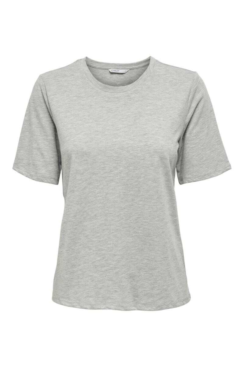 Camiseta New Only Light Grey Melange