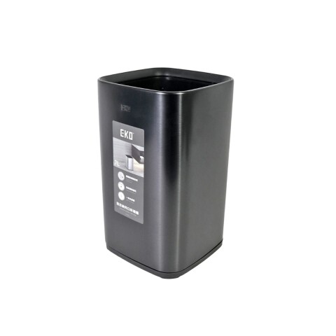 BASURERO INOX NEGRO 18X18X30.5CM Unica