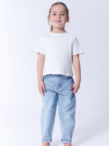 Pantalón jean slouchy Azul Claro