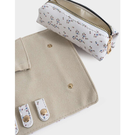 Portacosméticos Desplegable Estampado Flores