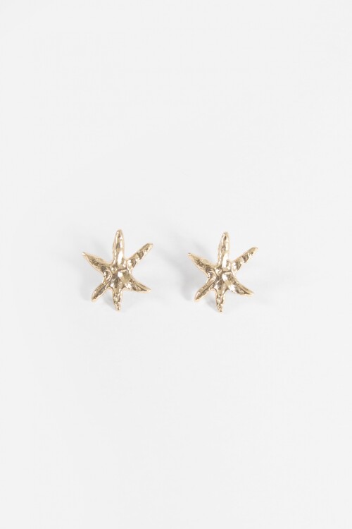 PREVENTA Caravanas clip estrellas dorado