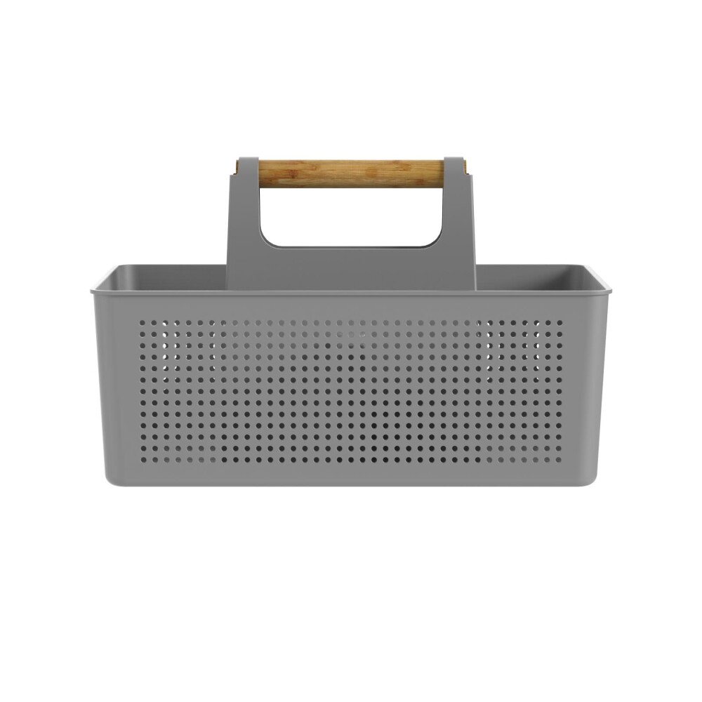 CESTA ALMACENAJE POLIPROPILENO GRIS FLOW