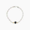 Pulsera en plata y oro con ónix Pulsera En Plata Y Oro Con ónix