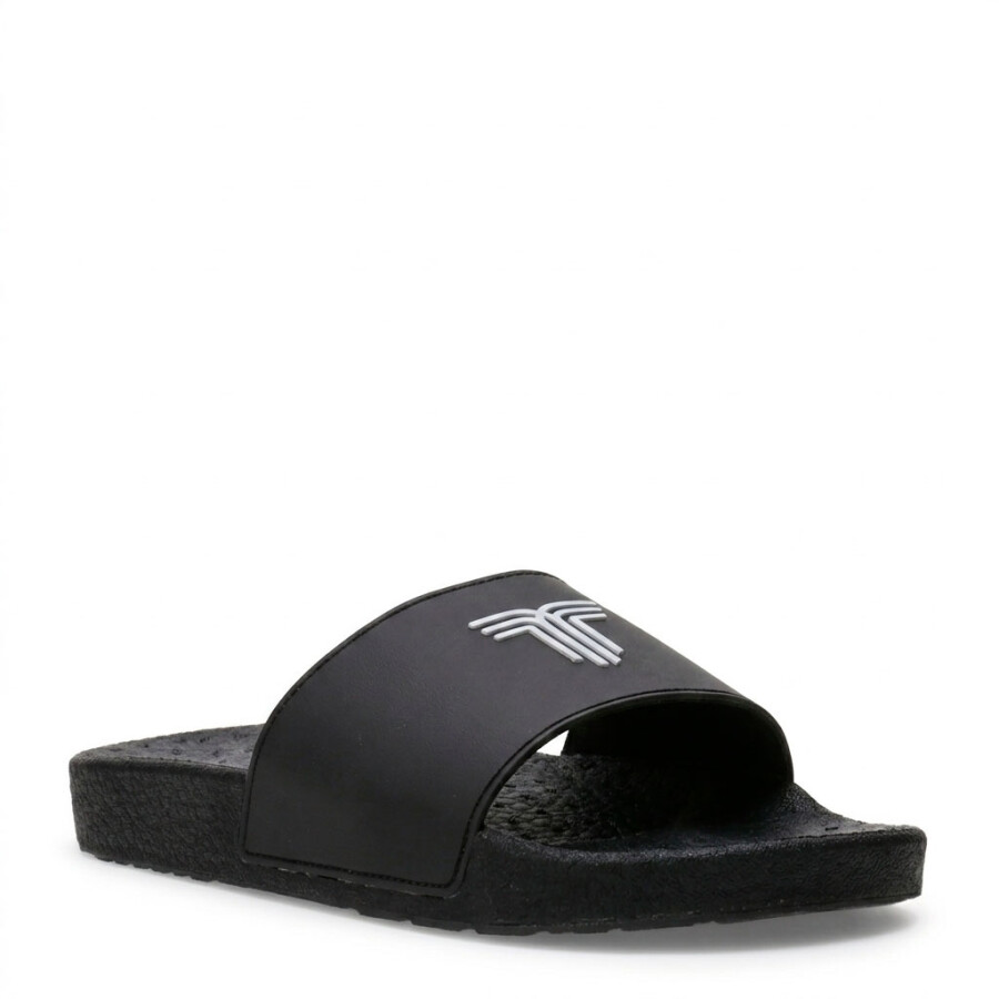 Sandalias Unisex Tiffosi Boots Slide Negro - Blanco