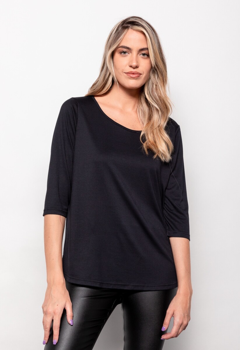 REMERA EUSEBIA - Negro 