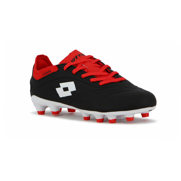 Lotto SALERNO Futbol cancha MD Niño - Negro/Blanco Negro-Blanco