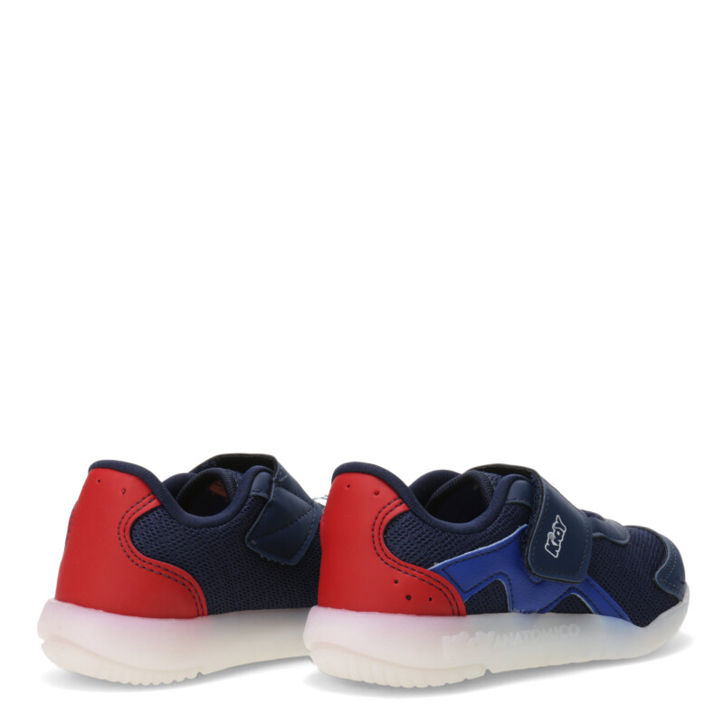 Championes de Niño KIDY FLEX con velcro Azul Marino - Rojo