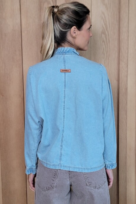 Camisa Mili Denim Celeste