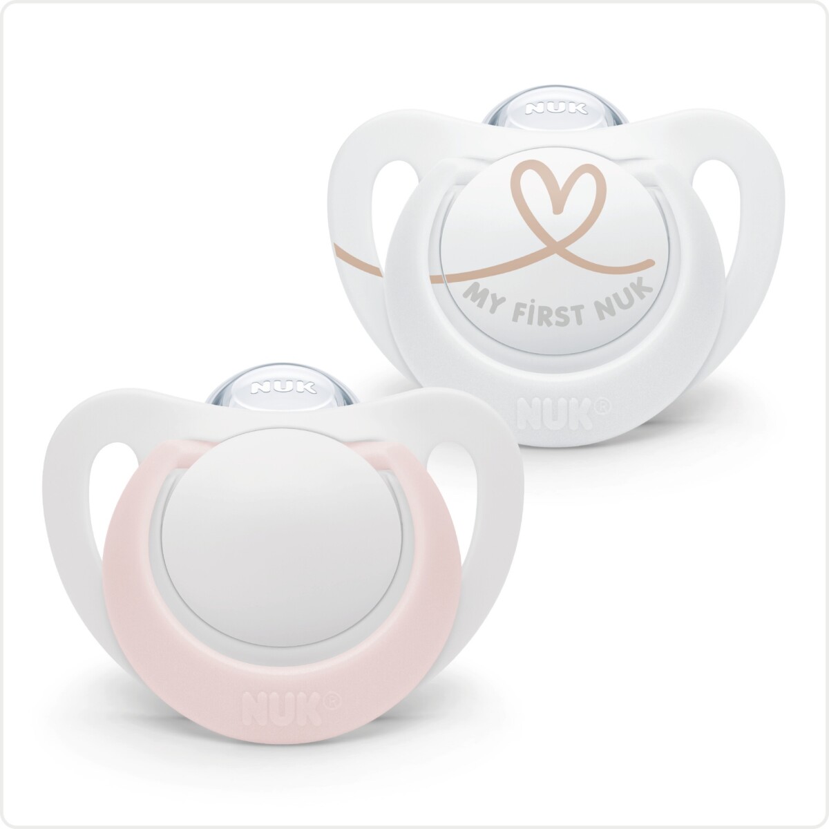 Chupete NUK Star Silicona Rosa 0-2 Meses 