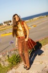 Cartera Estrellas Crocco Caramel