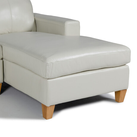 Rinconera Royale - Cuero Básico - Chaise Derecho 509 (Off White)