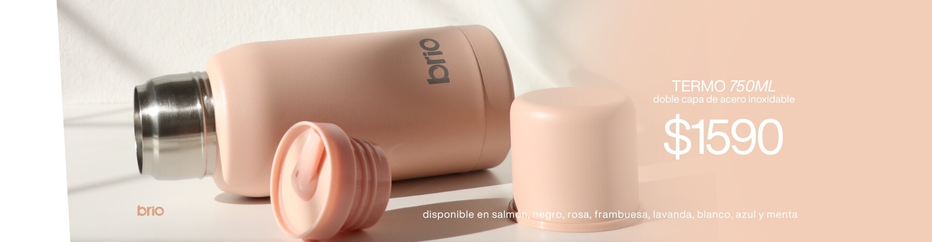 termo 750ml salmón