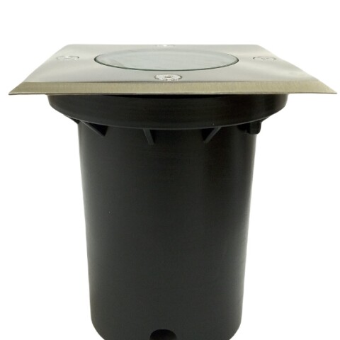 SPOT EMB GU10 CUADRADO ALUM E INOX GRIS SPOT EMB GU10 CUADRADO ALUM E INOX GRIS