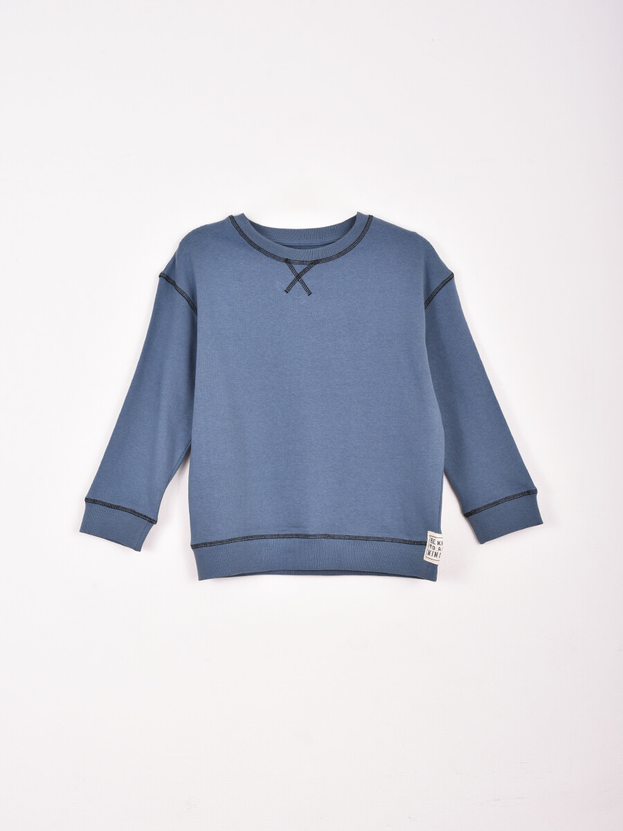 BUZO PESPUN - AZUL PIEDRA 