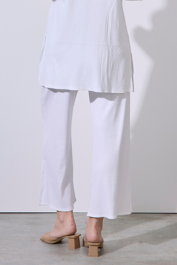 Pantalon Rib BLANCO