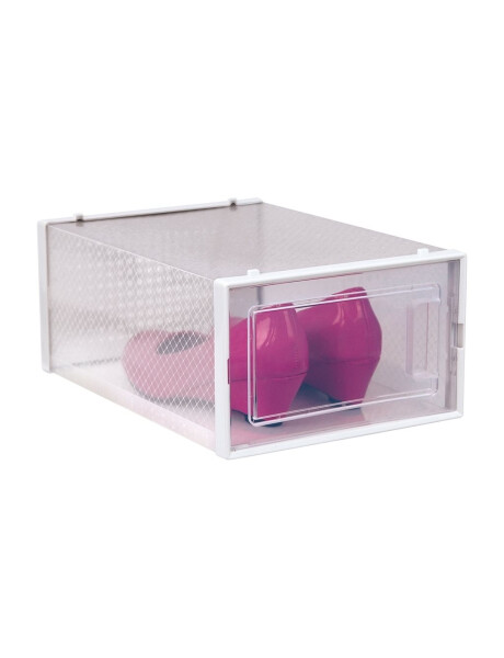 CAJA PARA ZAPATOS PLEGABLE TRANSPARENTE. 34X23X14CM CAJA PARA ZAPATOS PLEGABLE TRANSPARENTE. 34X23X14CM