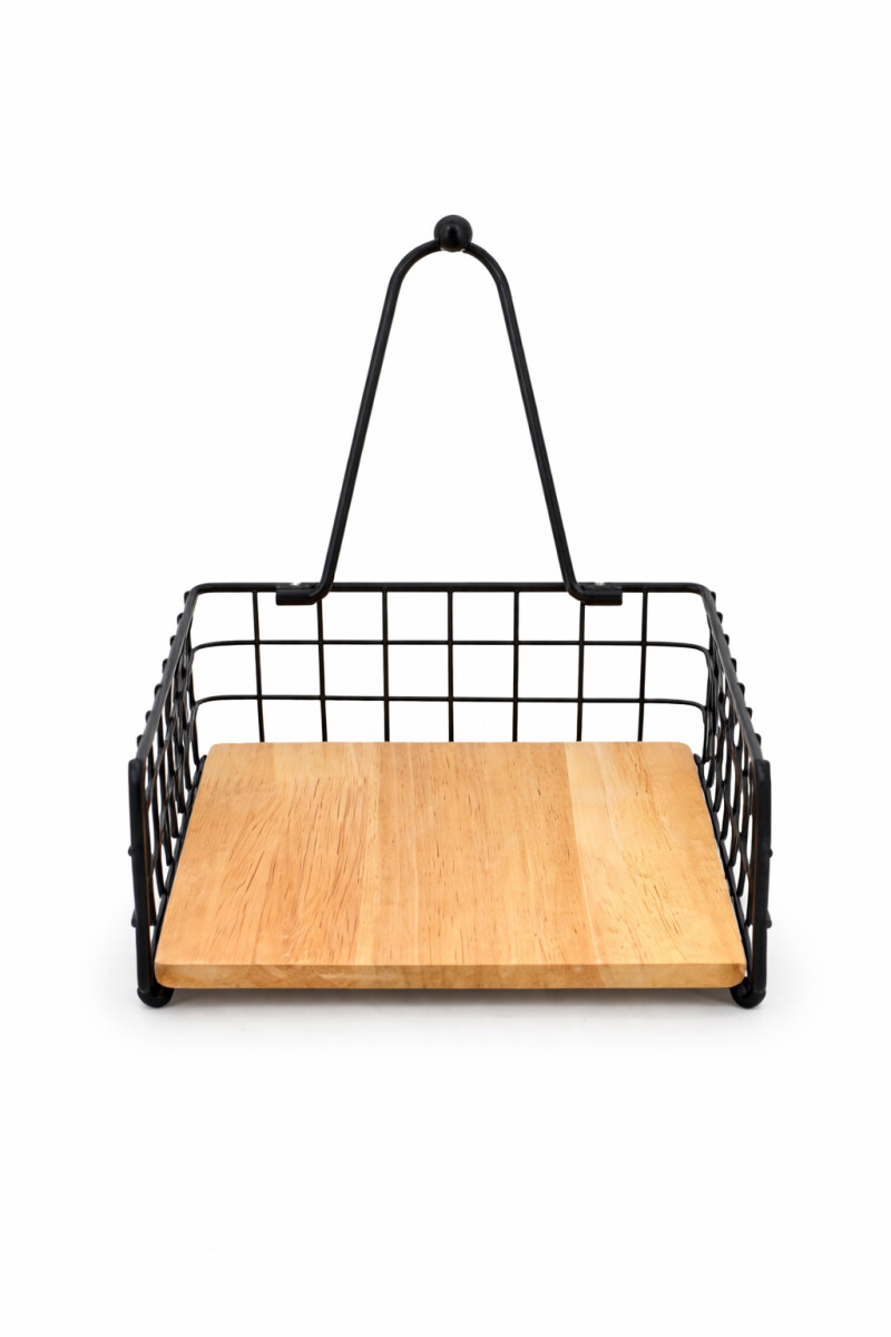 SERVILLETERO DE METAL - NEGRO 