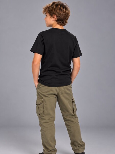 T-SHIRT QUIKSILVER 80607 M.C KID NEGRO