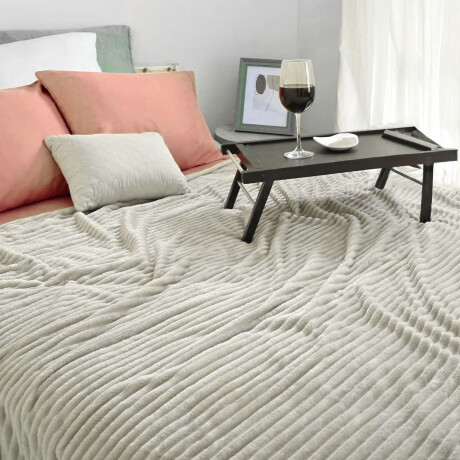 Set Invierno Manta Frazada Polar 1 Pza + Calienta Cama CuorI Natural