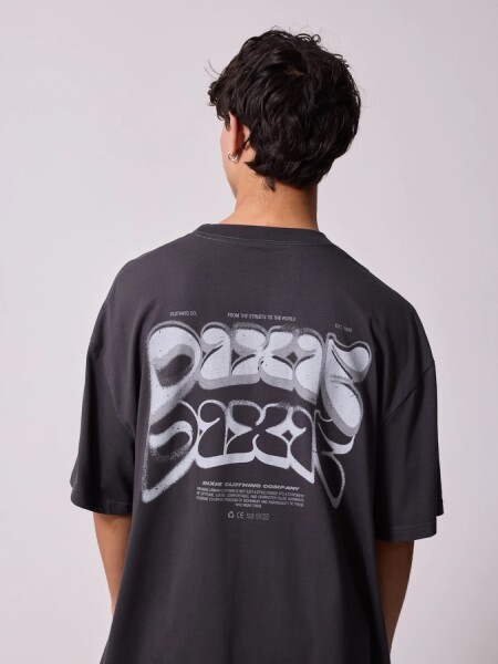 T-SHIRT DIXIE LUFO GRIS OSCUR