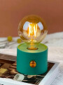 LAMPARA VINTAGE CON BASE VERDE
