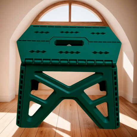 Banqueta Plegable Compacta Resistente Práctica Verde