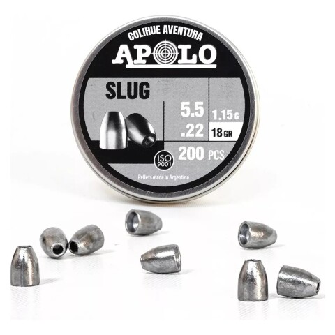 Chumbos Apolo Slug 5,5mm 18 Grains Chumbos Apolo Slug 5,5mm 18 Grains