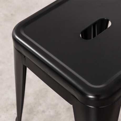Banco Taburete Metálico Tolix Calidad Cocina Jardín Negro