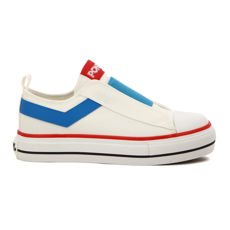 Pony Calzado High Elastico Casual Classic Kids- Blanco Blanco