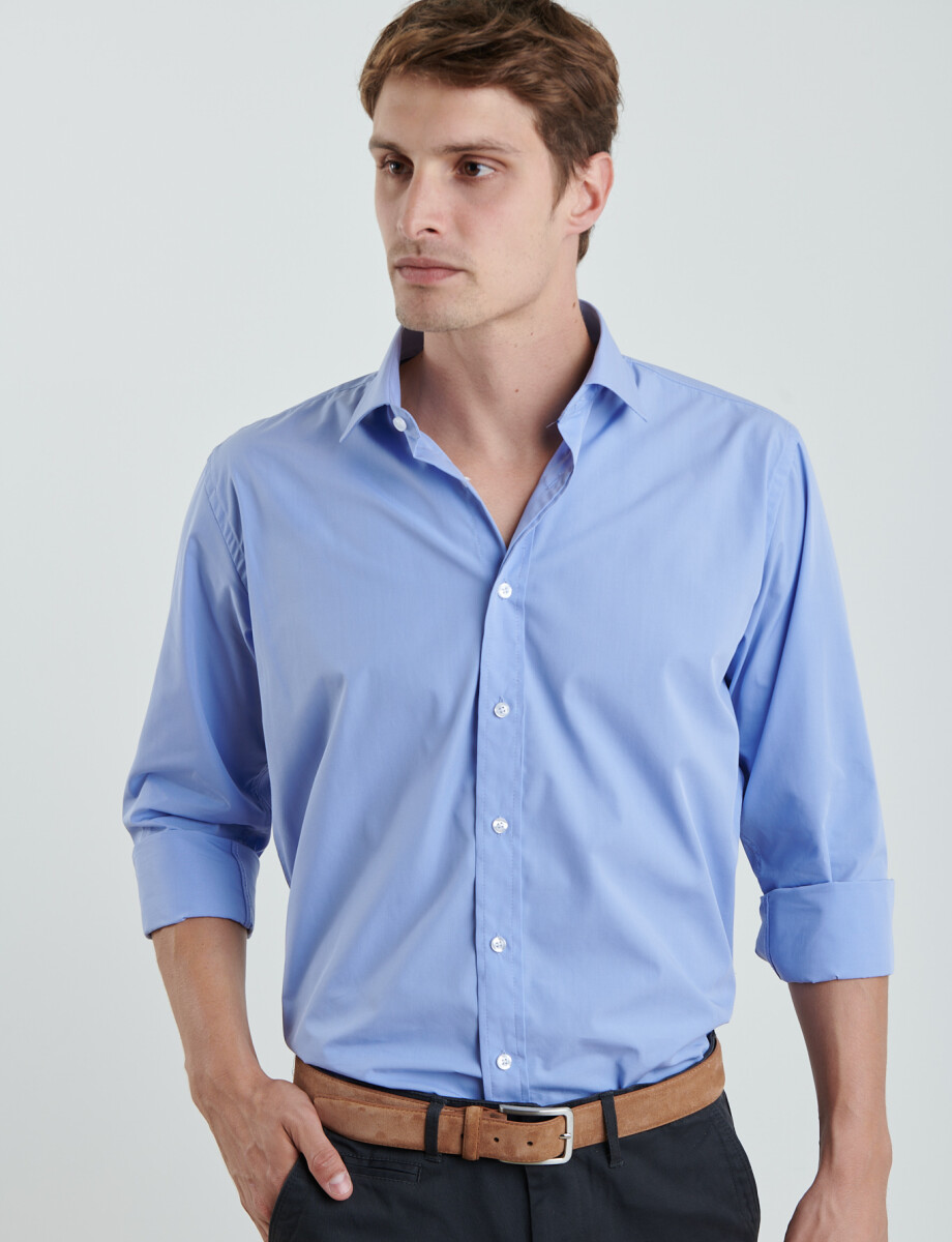 011683 CAMISA VESTIR HARRINGTON LABEL Celeste Oscuro