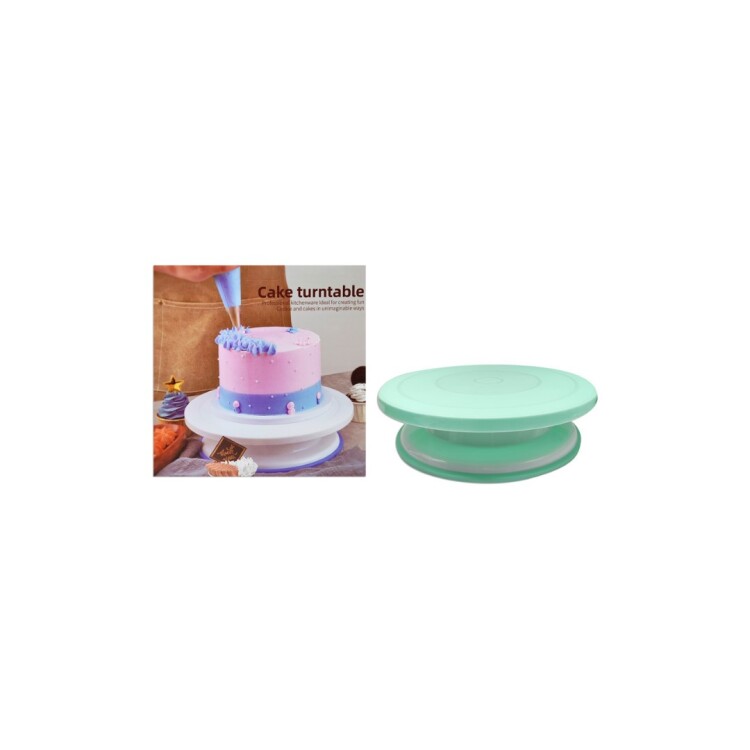 PLATO GIRATORIO DECORACION TORTA 28CM MULTICOLOR