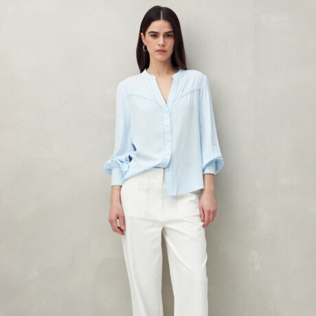 CAMISA BULLE Celeste