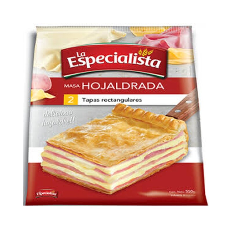 TAPA PASCUALINA RECTANGULAR HOJALDRADA LA ESPECIALISTA Tapa Pascualina Rectangular Hojaldrada La Especialista