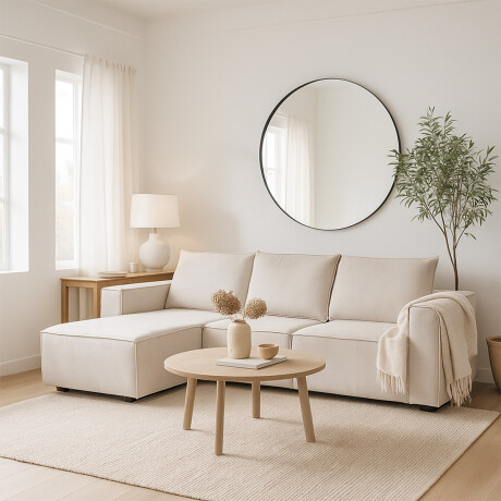 Rinconera Urban - Tela Microfibra - Chaise Izquierdo 12073 (Greige)