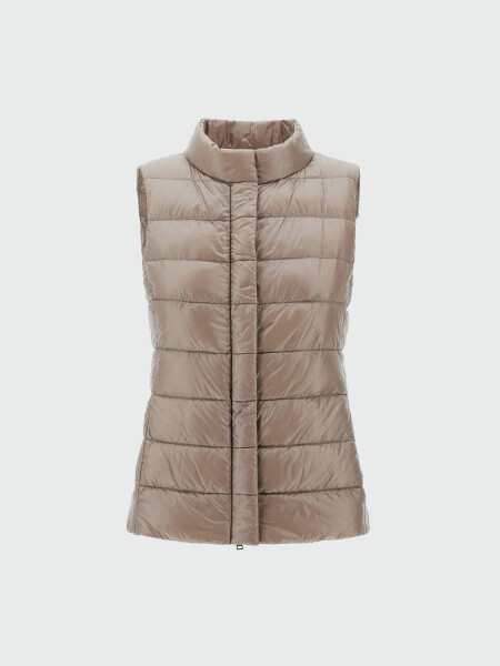 Herno - Campera de corte A confeccionada en nylon ultraligth, Amelia Caqui