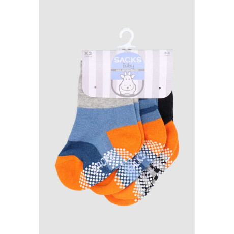 Pack x3 medias baby con antideslizante Diseño 22