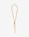 Collares Largos Strass Collar Cadenas Y Strass - Dorado