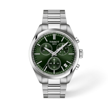 Reloj TISSOT PR 100 de acero 40mm con esfera verde inglés Reloj TISSOT PR 100 de acero 40mm con esfera verde inglés