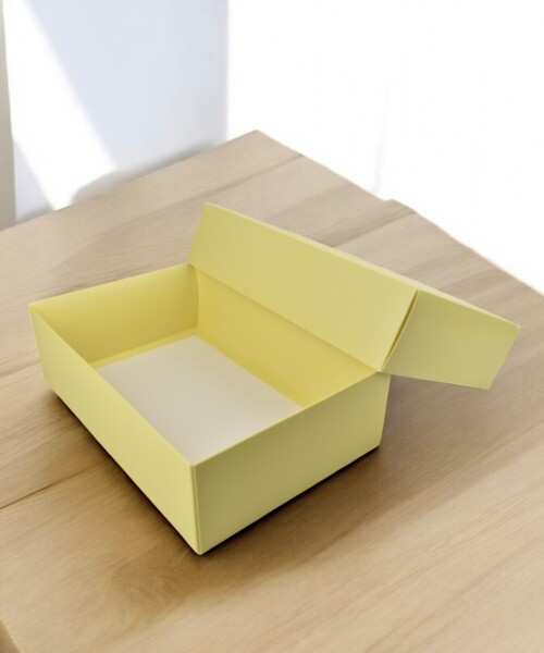 Caja eco 08 - 20x30x9 cm. AMARILLO PASTEL