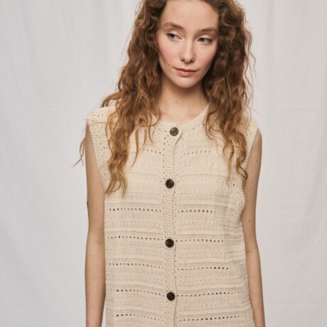 CHALECO IMAN Beige