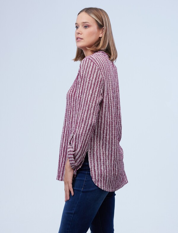 Blusa Casual BORDEAUX/MULTI