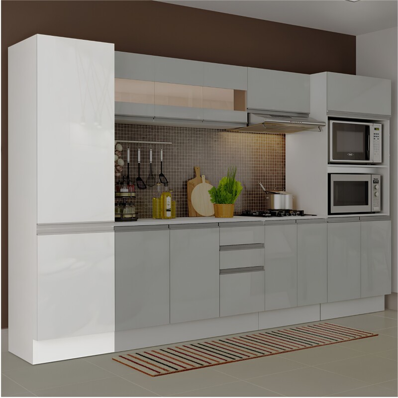 Alacena Lumax Smart 2 Puertas 100% MDF Blanco Brillante Alacena Lumax Smart 2 Puertas 100% MDF Blanco Brillante
