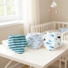 Set baberos bandana x3 ballenas celeste